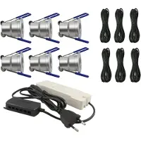 Livolo Les taches encastrées complètent une véranda complète de 6 | Deluxe 1 | Dimmable | Livo