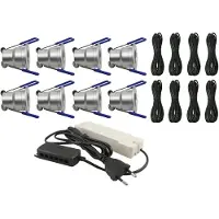 Livolo Les taches encastrées complètent l'ensemble de véranda de 8 | Deluxe 1 | Dimmable | Livo