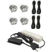 Livolo Les taches encastrées complètent l'ensemble de véranda de 4 | Deluxe 3 | Dimmable | Livo