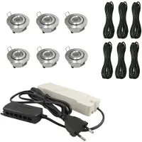 Livolo Les taches encastrées complètent une véranda complète de 6 | Deluxe 3 | Dimmable | Livo