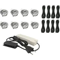 Livolo Les taches encastrées complètent l'ensemble de véranda de 8 | Deluxe 3 | Dimmable | Livo