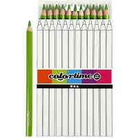 Creativ Company Crayons de couleur triangulaires Jumbo - Vert clair, 12pcs.