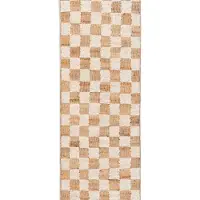 Ferm Living Tapis Damier en Laine et Jute Offwhite