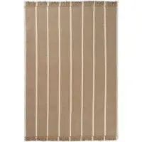 Ferm Living Tapis Calm Kilim Large Dark Sand