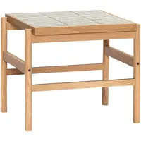 Hubsch Tile Table D'appoint | Menthe | Bois Naturel | 881933