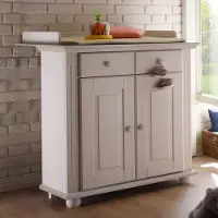 Emob Commode à langer Laurel - blanc