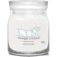 Yankee candle Clean Cotton bougie parfumée Signature 368 g