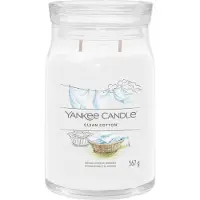 Yankee candle Clean Cotton bougie parfumée Signature 567 g