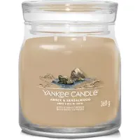 Yankee candle Amber & Sandalwood bougie parfumée 368 g