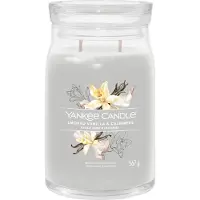 Yankee candle Smoked Vanilla & Cashmere bougie parfumée Signature 567 g