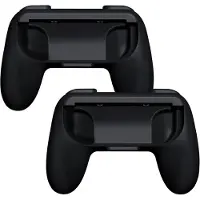 Shop4 - Jeu de poignées pour manettes (2 pièces) Noir