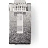 Nedis Connecteurs RJ45 | Connecteurs | Stranded STP CAT5 | droit | Plaqué or | 10 pièces | PVC | Transparent | Sac plastique NE550677246