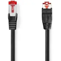 Nedis Câble réseau CAT6 - RJ45 mâle - RJ45 mâle - SF/UTP - 2.00 m - rond - LSZH - noir - enveloppe