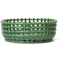 Ferm Living Panier en Céramique Centrepiece | Green