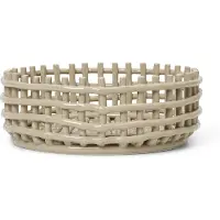 Ferm Living Panier en Céramique Centrepiece | Cashmere