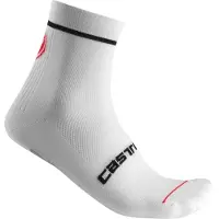 Castelli Chaussettes de Cyclisme Castelli Entrata 9 Sock White-Pointure 36 - 39