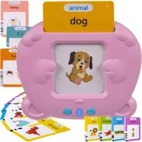 Kruzzel Ours lecteur de carte - Enseigner l'anglais - rose