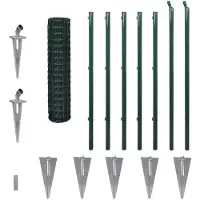 vidaXL Clôture en fil de fer acier 10x1,2 m vert