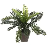 Mica Decorations Sago Palm Tree Artificial Plant Vert