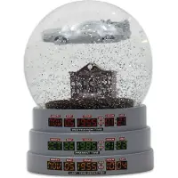Half Moon Bay Back To The Future Time Machine Snow Globe Doré Enfants
