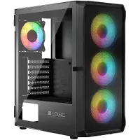 Logic Boîtier noir PORTOS ARGB MINIDI USB 3.0