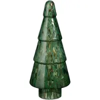 House of Seasons Décoration de noël arbre en verre vert H41,5