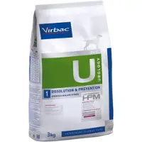 Virbac Aliment Pour Chiens Hpm Urology Dissolution Prevention U1 3kg