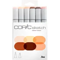 Copic Sketch Cartouche d'encre Skin Tones 6 pièces