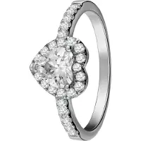 Lucardi Bague argent / transparent