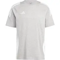 Adidas T-Shirt fonctionnel 'Tiro 24' gris chiné / blanc