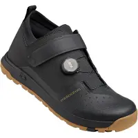 Crankbrothers Unisexe, Chaussures de cyclisme, Stamp Trail Shoe, Boa, noir/or/gomme (45), Noir, Or