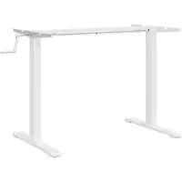 vidaXL Piètement pour bureau assis/debout blanc (94-135)x60x(70-114)cm