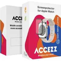 Accezz 2x Protecteur d'écran avec applicateur pour Apple Watch Series 7-9 - 41 mm