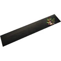 vidaXL Tapis de cuisine lavable impression d'épices 60x300 cm velours