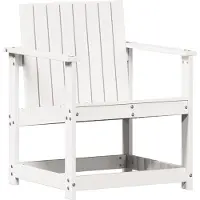 vidaXL Chaise de jardin blanc 62x56x77 cm pin massif