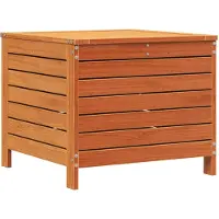vidaXL Repose-pied jardin cire marron 62x63,5x53,5 cm bois pin massif