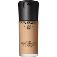 MAC Studio Fix Fluid SPF 15 24HR Matte Foundation + Oil Control fond de teint matifiant SPF 15 teinte NC43.5 30 ml
