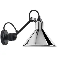DCW éditions Gras n°304 Applique Murale Chrome | Black | Conical