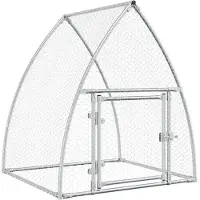vidaXL Cage à poules argentée 100x105x120 cm Acier galvanisé