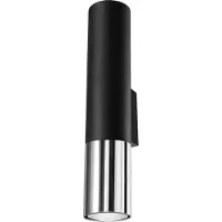Livolo Lampe murale | Noir / argent éclairé en dessous et au-dessus de .nl