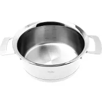 Fissler Phi Collection 016-123-20-000-0 casserole basse, 20 cm, 2.3L, couvercle en verre