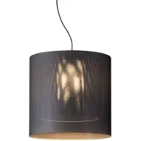 Santa & Cole Lampe Moaré avec abat-jour intérieur Suspension Moaré LM | Grey | Black