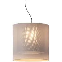 Santa & Cole Lampe Moaré avec abat-jour intérieur Suspension Moaré LM | White | Grey