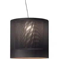 Santa & Cole Lampe Moaré avec abat-jour intérieur Suspension Moaré XL | Grey | Grey