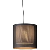 Santa & Cole Lampe Moaré avec abat-jour intérieur Suspension Moaré MS | Grey | White