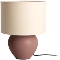 Leitmotiv - Lampe de table Alma Cone - Marron - Ø23cm Lampe de table - Lampe de chevet, salon, chambre à coucher