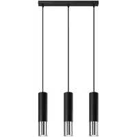 Livolo Lampe suspendue | Noir avec argent à l'extérieur de luxe LED | Voir ici