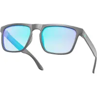 MowMow Lunettes de soleil sport 'Thor Sunglasses - Polarized - Men - Women - Black' bleu clair
