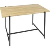 Home Deco Factory Table Basse - - Loka - Design - Bois et Métal - Marron et Noir