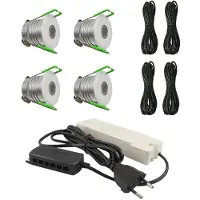 Livolo Les taches encastrées complètent l'ensemble de véranda de 4 | Deluxe 2 | Dimmable | Livo